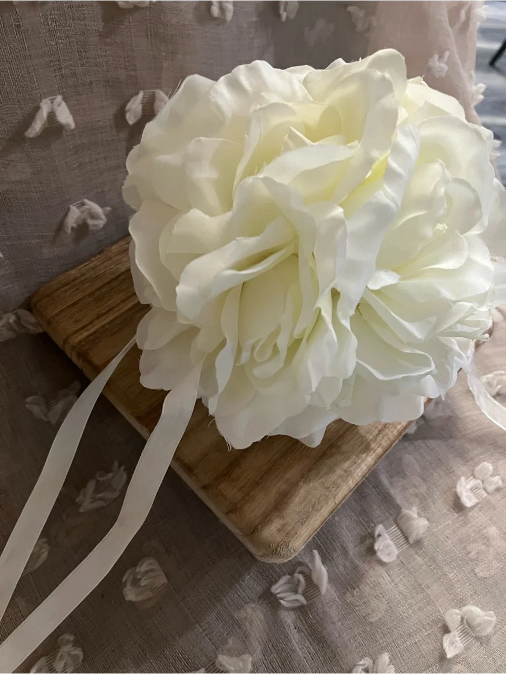 Ivory Floral Pomander Ball - Home Accents